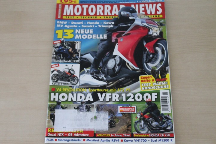 Deckblatt Motorrad News (11/2009)